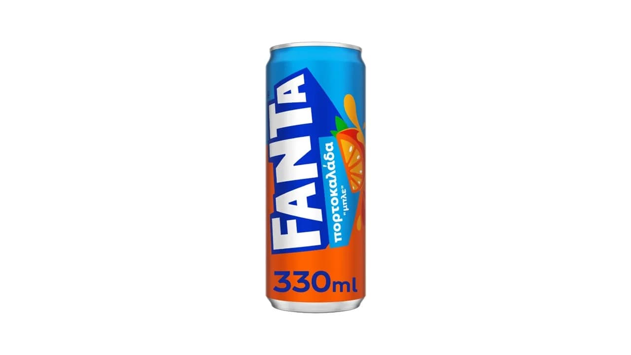 Fanta πορτοκαλάδα μπλε 330ml