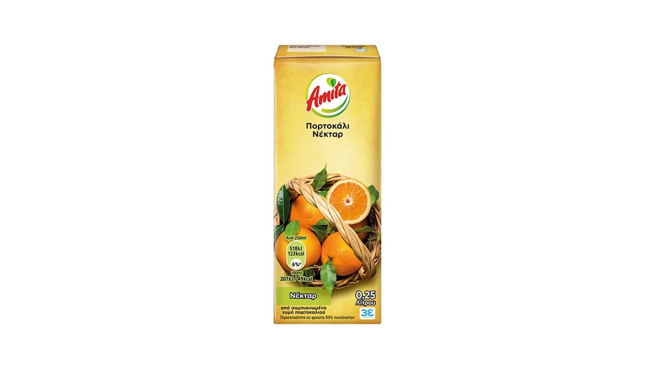 Χυμός Amita πορτοκάλι 250ml