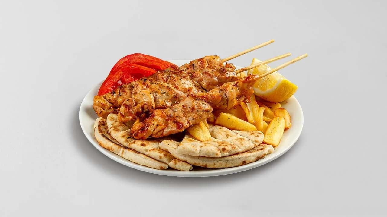 Σουβλάκι κοτόπουλο μερίδα